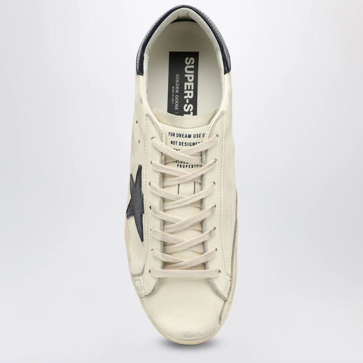 Golden Goose - Super-star beige/blue low Sneakers