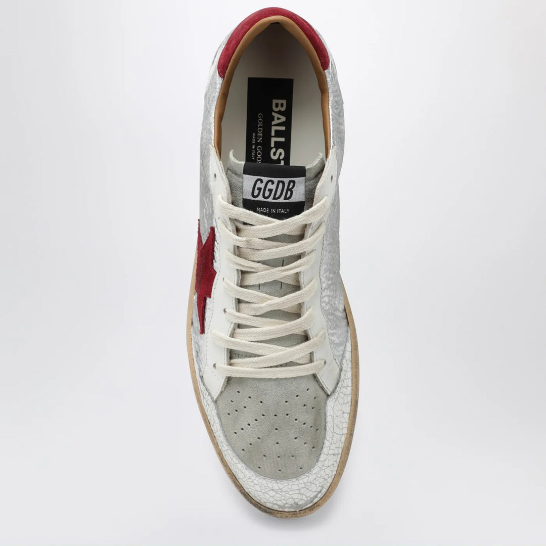 Golden Goose - Ball Star silver/red Sneakers