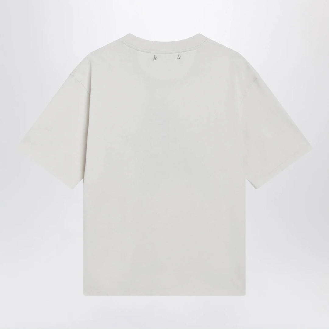 Golden Goose - White T-shirt with logo print