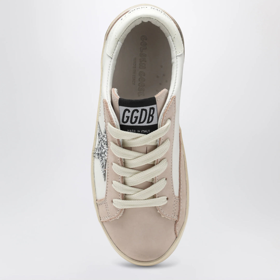 Golden Goose - Super-Star sneakers in white/pink/silver