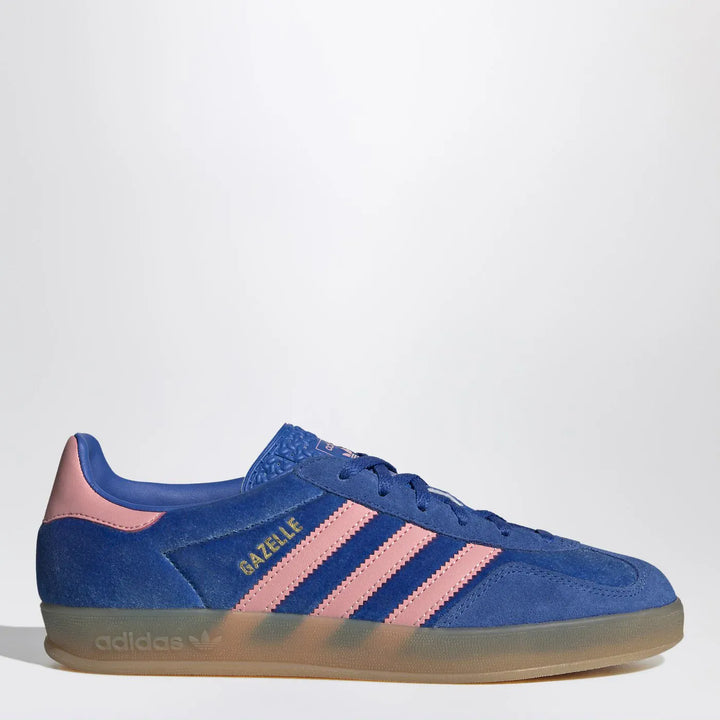 adidas Originals - Sneakers Gazelle Indoor Blue/Semi Pink Spark/Gum Brand Apparel &amp; Accessories > Shoes 5 UK