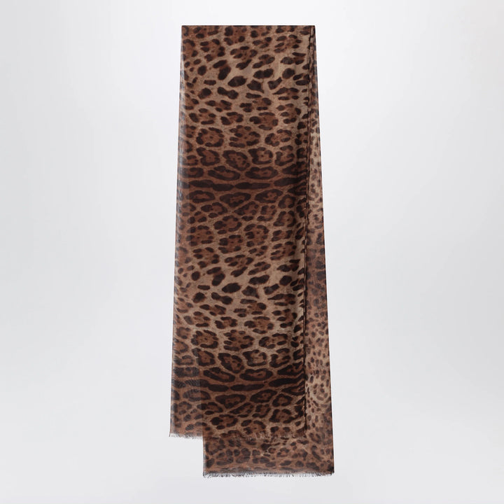 Dolce&amp;Gabbana - Silk stole with leopard print