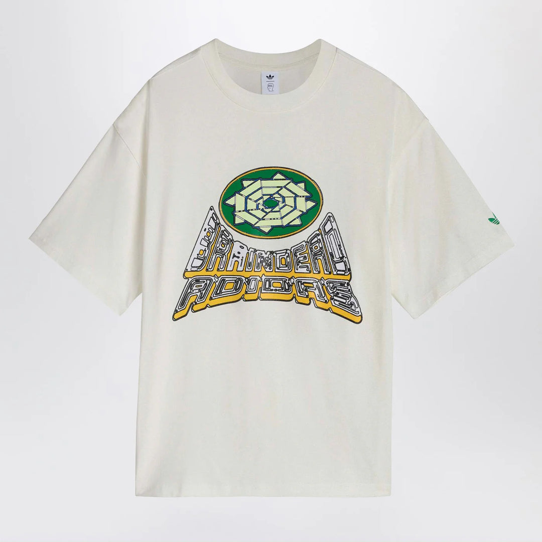 adidas x Brain Dead - Core White T-shirt with logo print