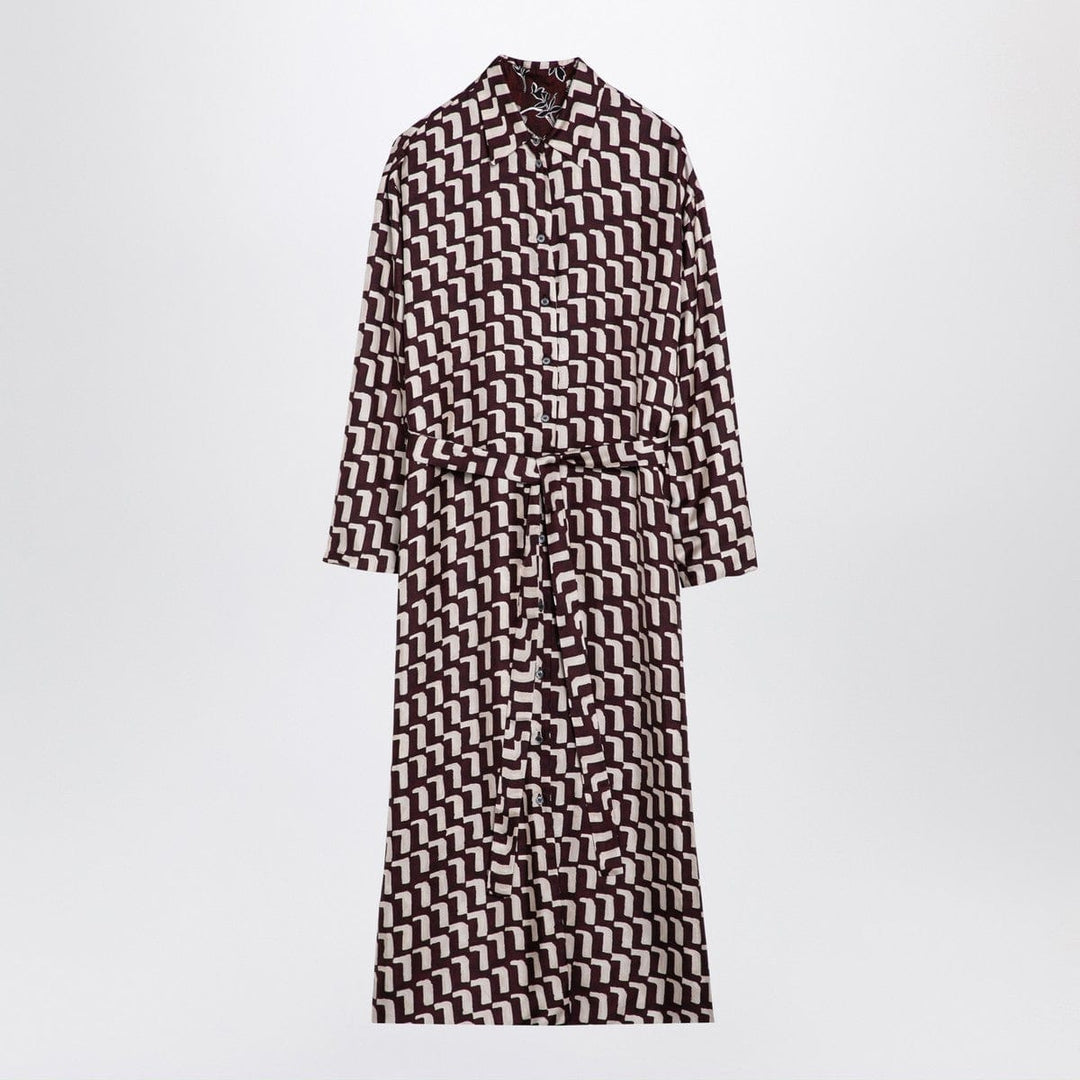 Dresses 44 MAX MARA TIMELESS Bordeaux reversible chemise dress Brand