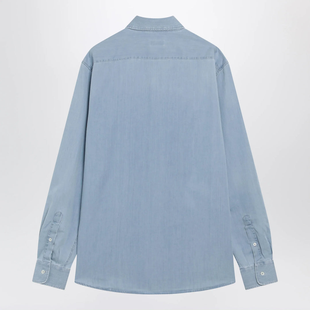 Brunello Cucinelli - Easy Fit shirt in light blue denim