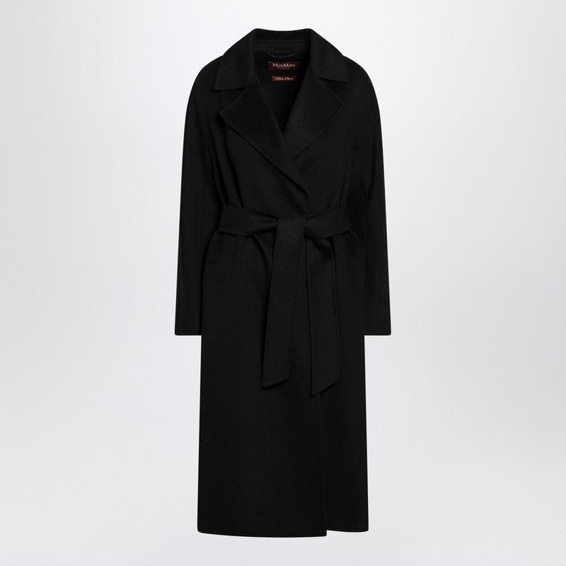 Coats & Jackets Max Mara Studio - Black coat with belt - 40 IT Brand