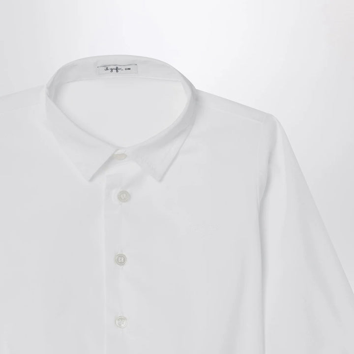 Il Gufo - White cotton shirt bodysuit