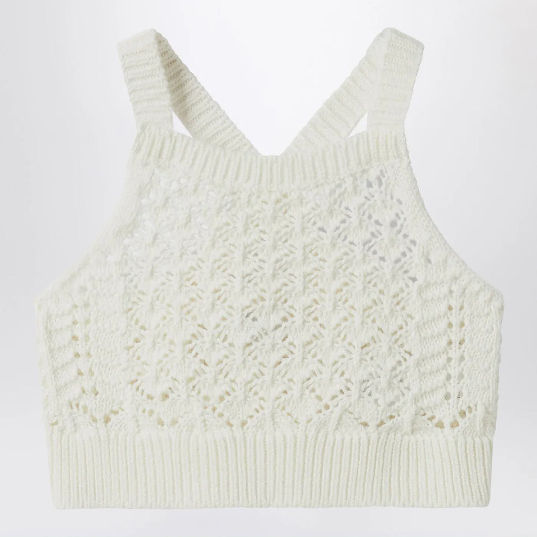 Il Gufo - Milk white crochet top Brand Shirts &amp; Tops 10