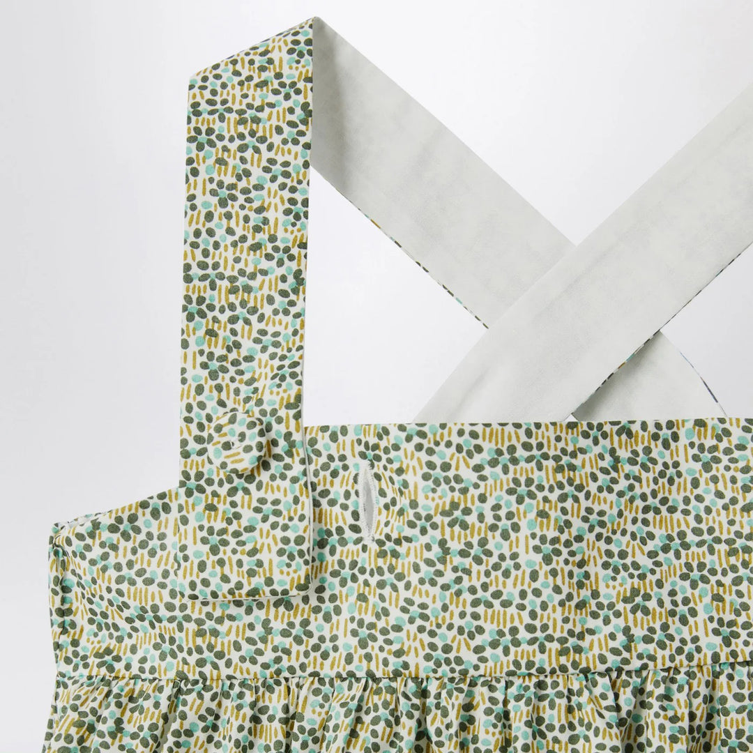 Il Gufo - Forest green top in Liberty fabric