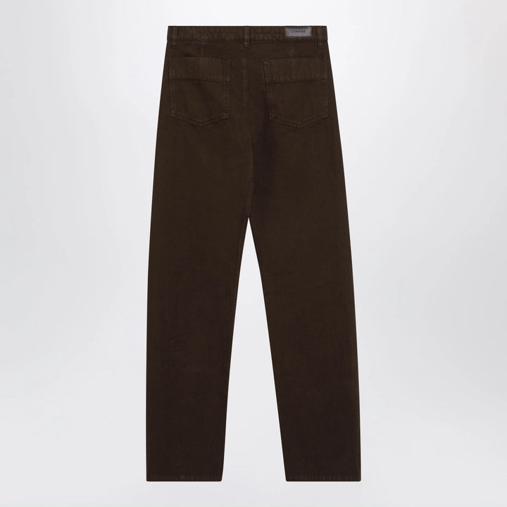 LEMAIRE - Brown twill trousers