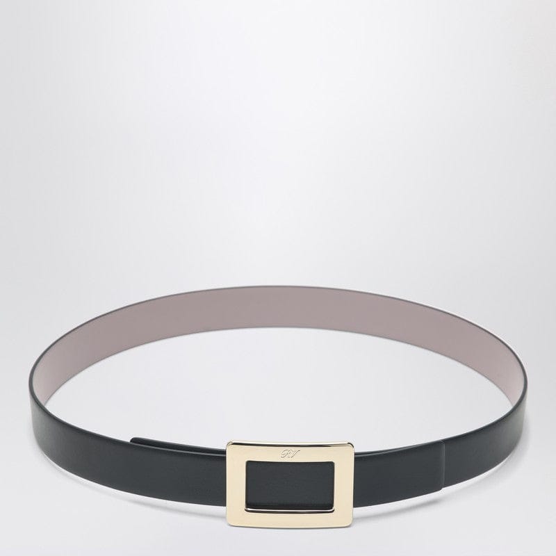 Belts ROGER VIVIER - Belle Vivier black/pink leather belt - 80 EU Brand