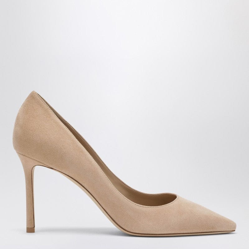 Shoes Jimmy Choo - Romy 85 light beige suede pumps - 36,5 IT Brand