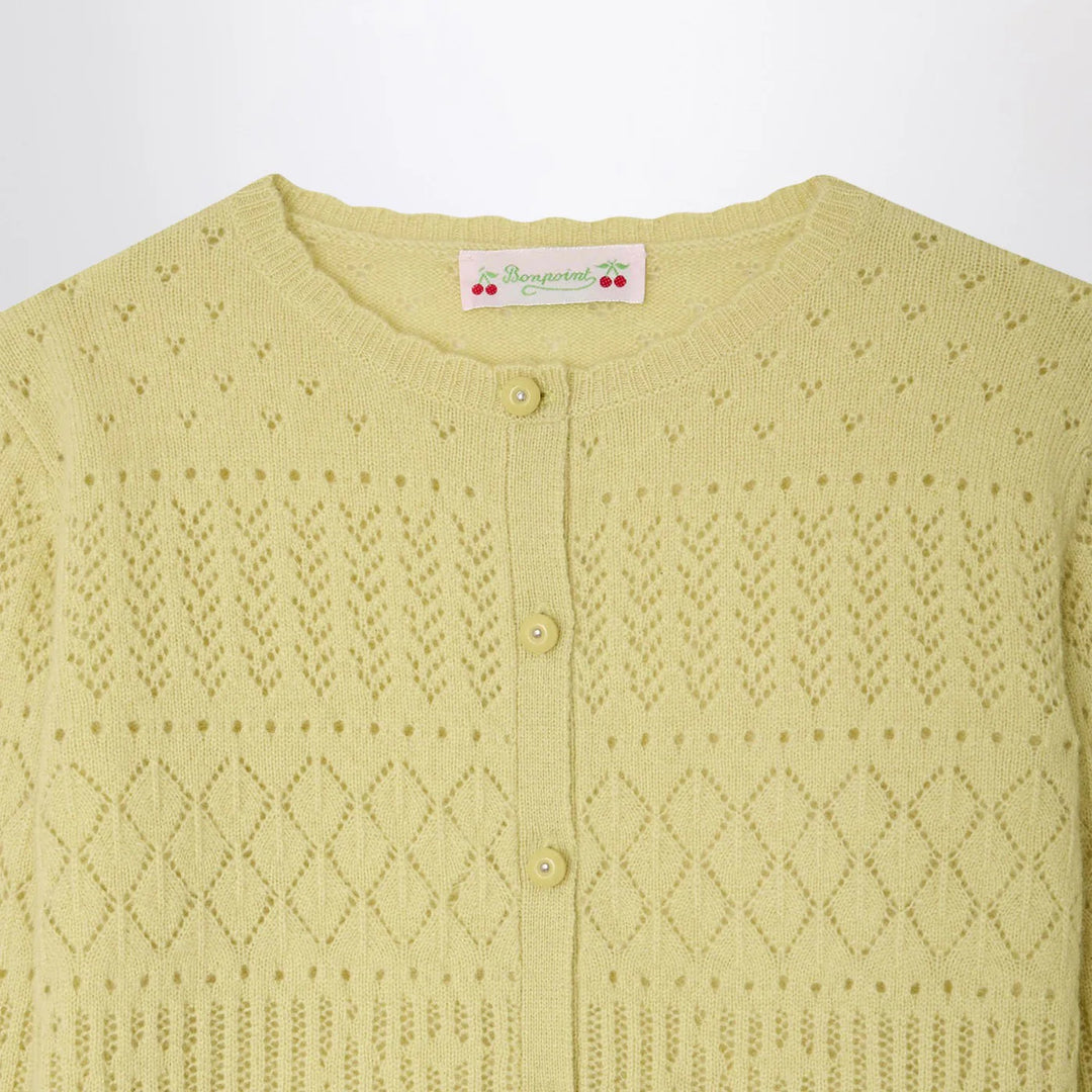 Bonpoint - Enza light green cashmere cardigan