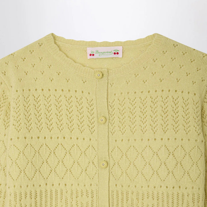 Bonpoint - Enza light green cashmere cardigan