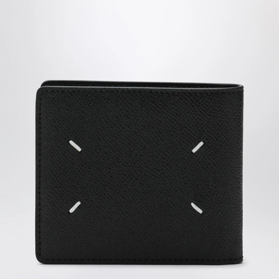 Maison Margiela - Black bi-fold leather wallet