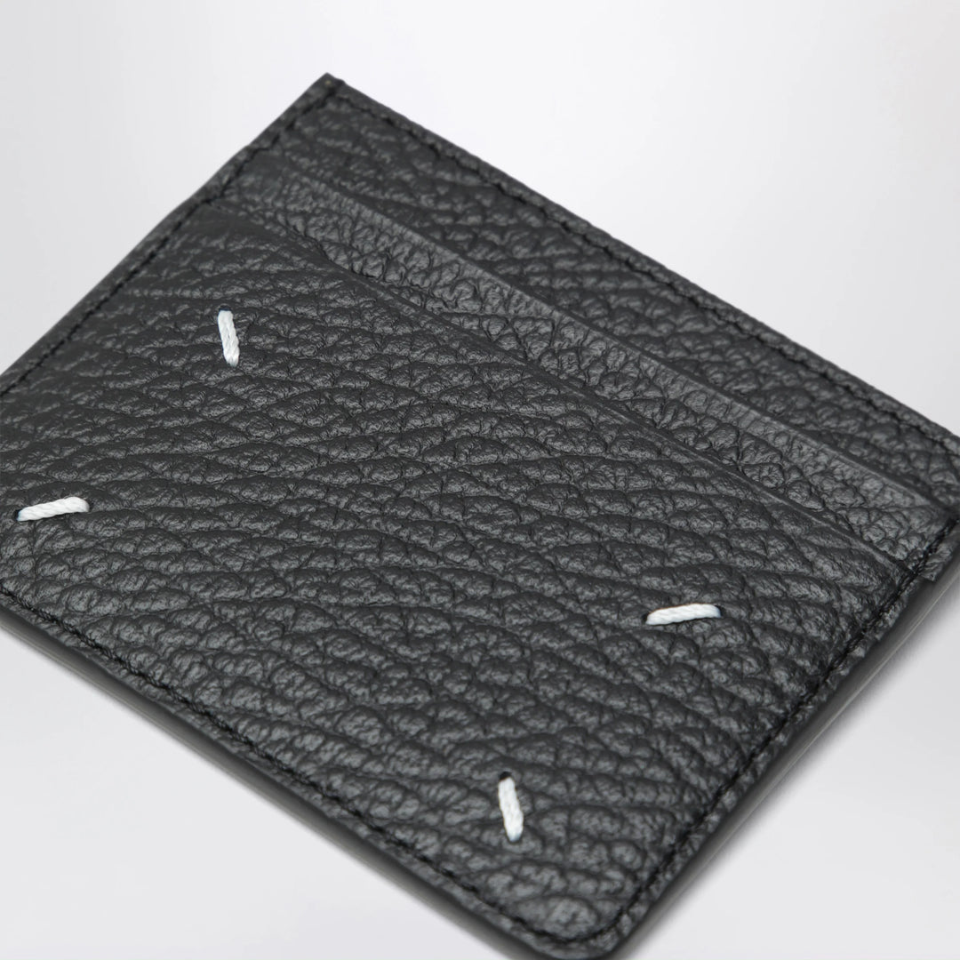 Maison Margiela - Black Four Stitches calfskin card holder