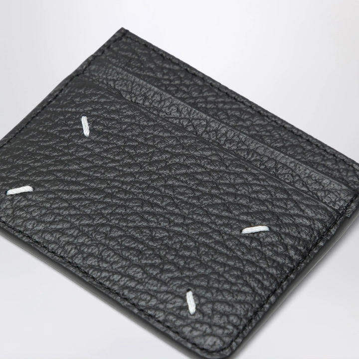 Maison Margiela - Black Four Stitches calfskin card holder