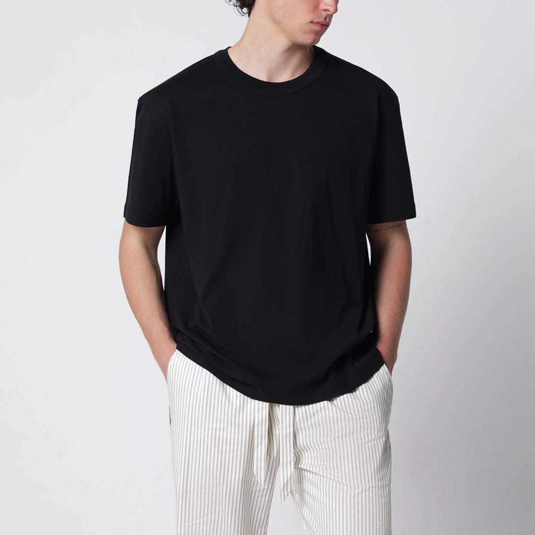 Tekla - Black washed short-sleeve T-shirt
