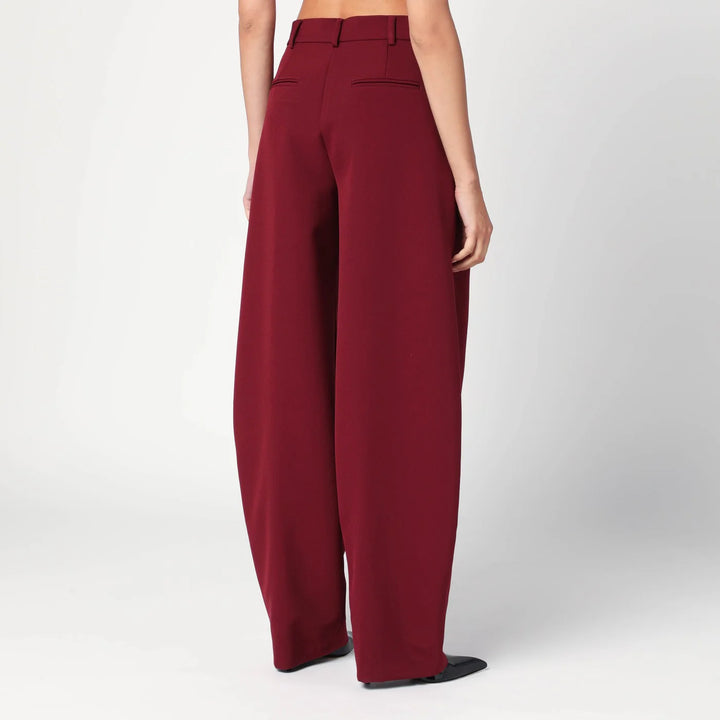 THE ANDAMANE - Bordeaux pleated pants