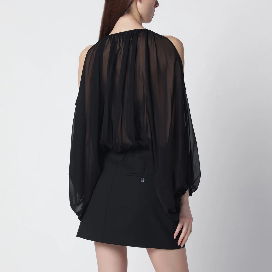 THE ANDAMANE - Black off-shoulder blouse
