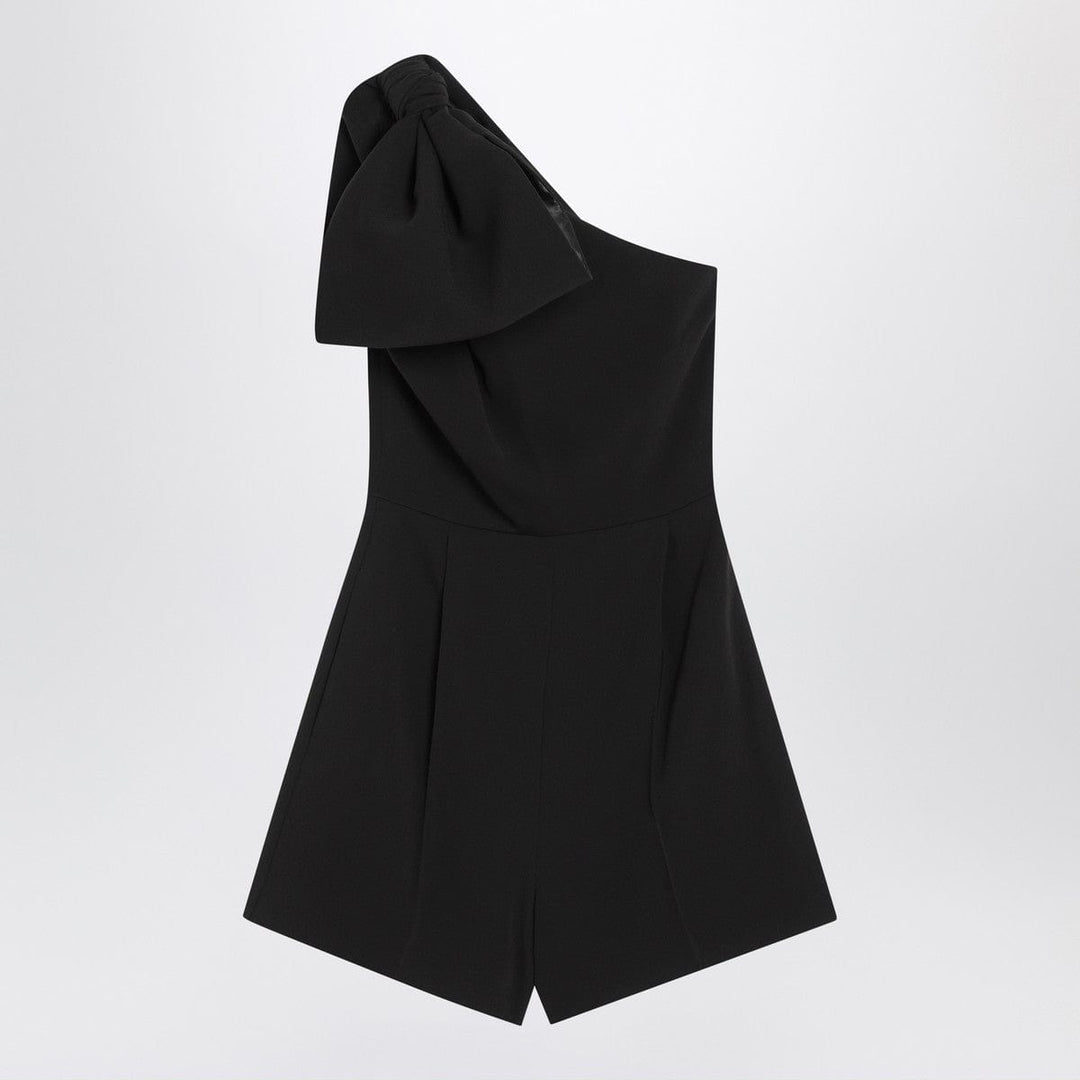 Dresses Max Mara Pianoforte One-shoulder short jumpsuit in black cady Brand