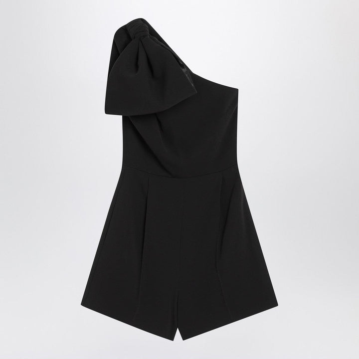 Dresses Max Mara Pianoforte One-shoulder short jumpsuit in black cady Brand