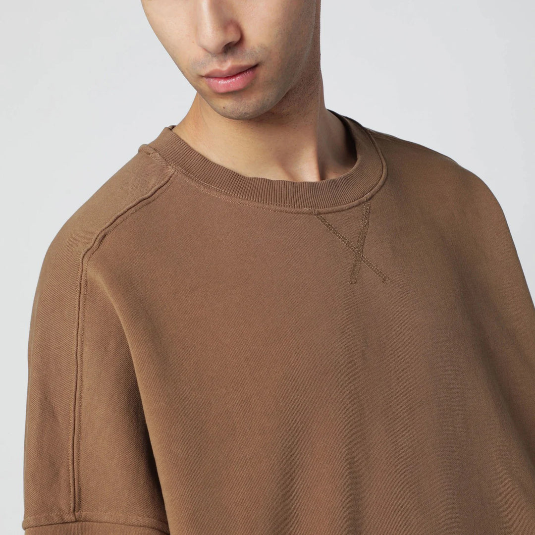 Entire Studios - Brown cotton crewneck sweatshirt
