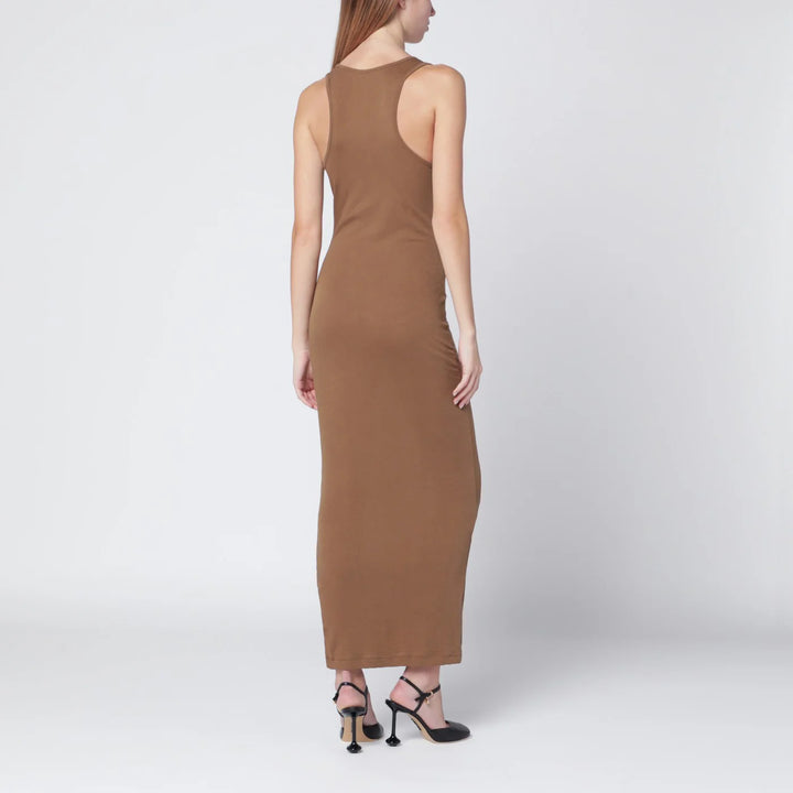 Entire Studios - Sand-colored sleeveless cotton-blend dress