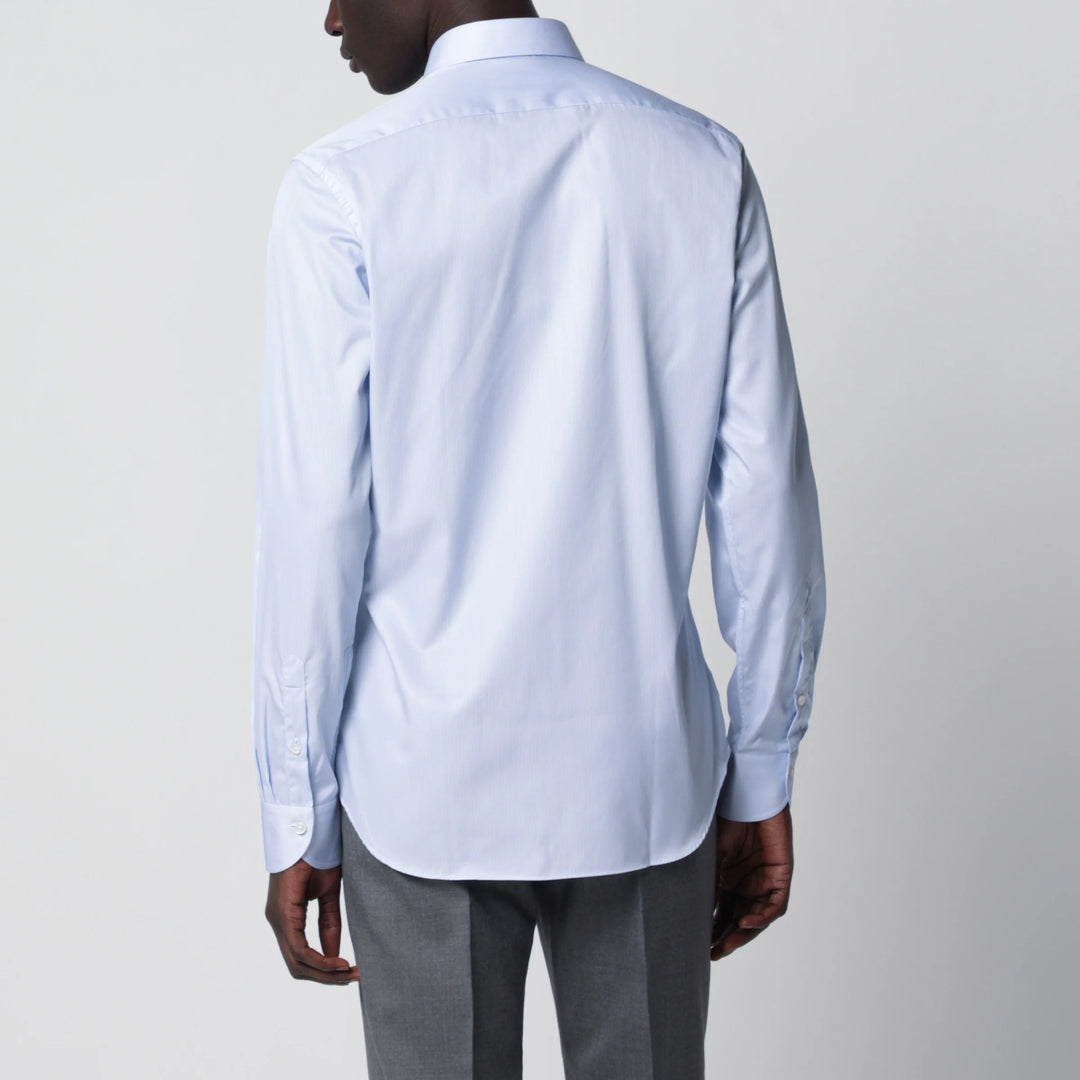 XACUS - Travel Tailor Fit light blue shirt