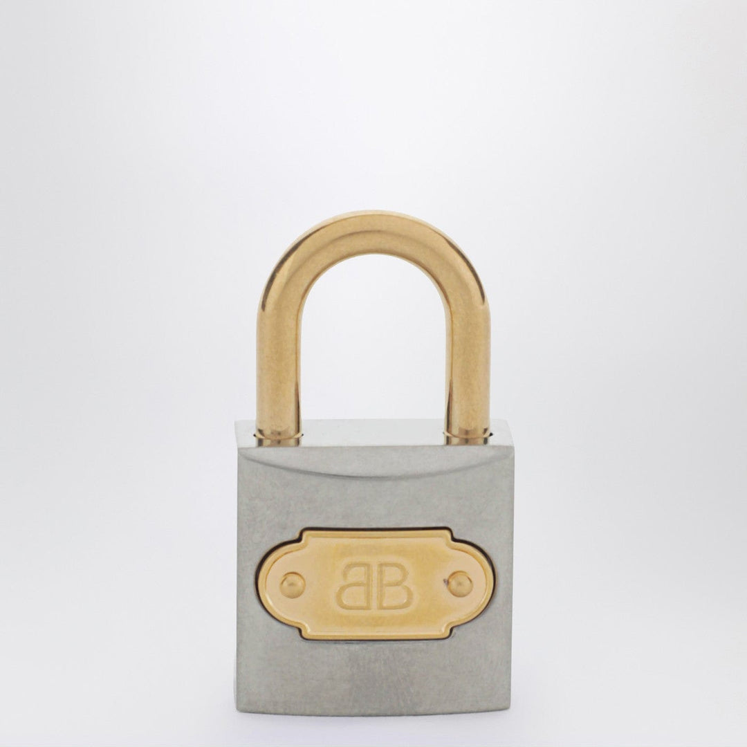 Apparel &amp; Accessories TU Balenciaga - BB Padlock key charm in silver and gold Brand