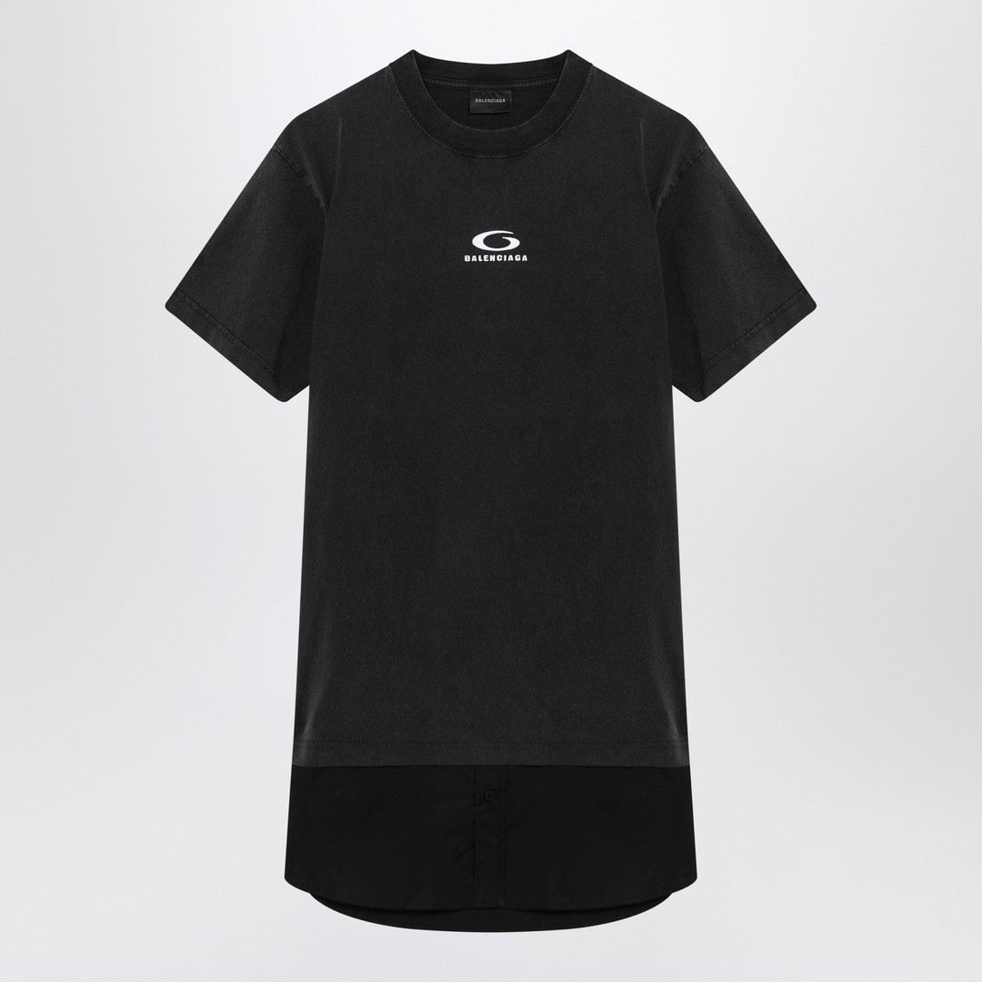 Apparel &amp; Accessories Balenciaga - Black washed Loop Sports Icon mini dress Brand