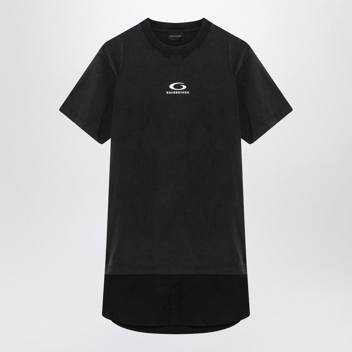 Apparel &amp; Accessories Balenciaga - Black washed Loop Sports Icon mini dress Brand
