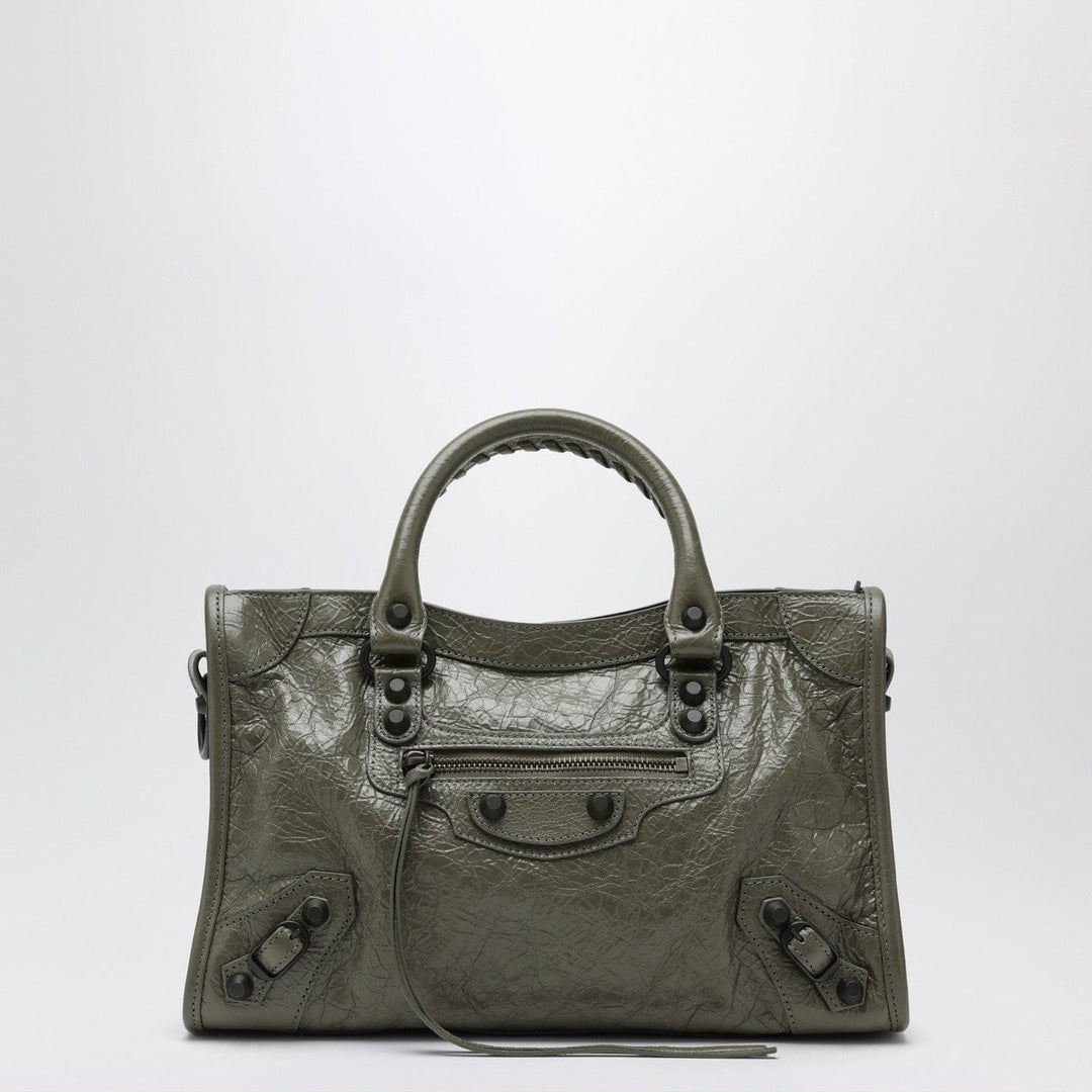 Apparel &amp; Accessories TU Balenciaga - Le City small tote bag in military green Brand