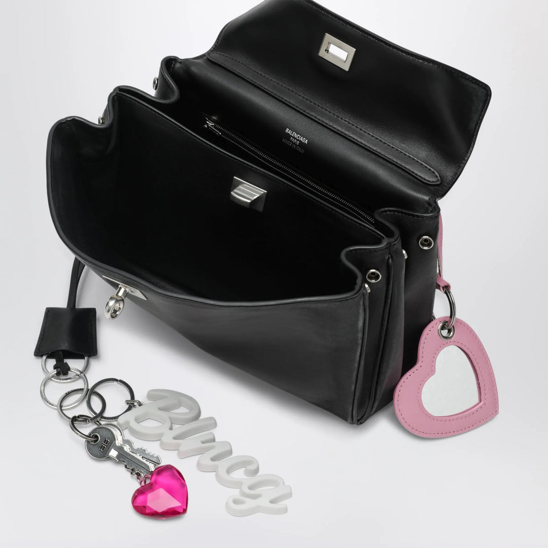 Balenciaga - Small black Rodeo bag in smooth calf leather with charm Brand Apparel &amp; Accessories TU