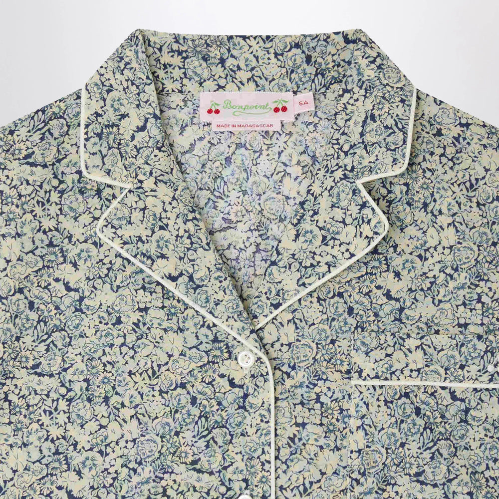 Bonpoint - Dormeur light blue pajamas in Liberty fabric Brand Apparel & Accessories