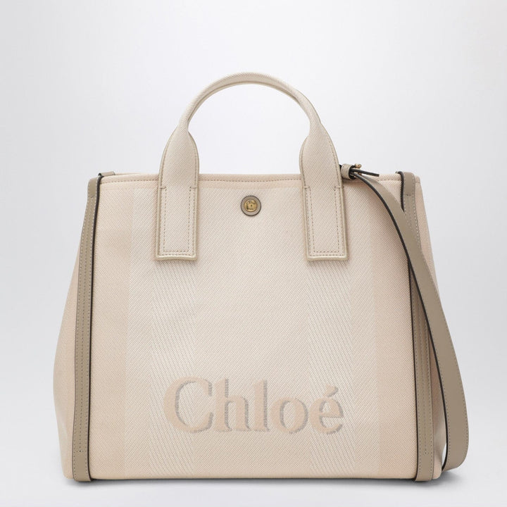 Apparel &amp; Accessories TU Carry tote bag in pink beige striped canvas Brand