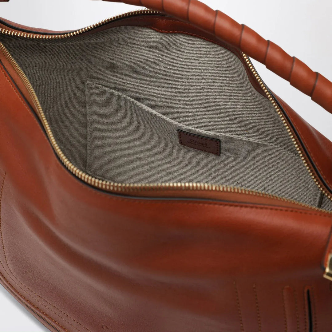 Chloé - Brown leather Marcie shoulder bag Brand Apparel &amp; Accessories TU