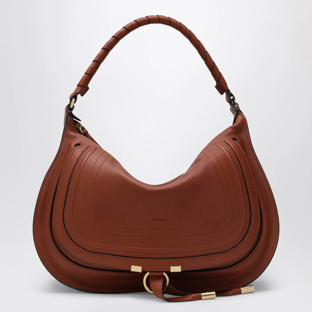 Chloé - Brown leather Marcie shoulder bag Brand Apparel &amp; Accessories TU