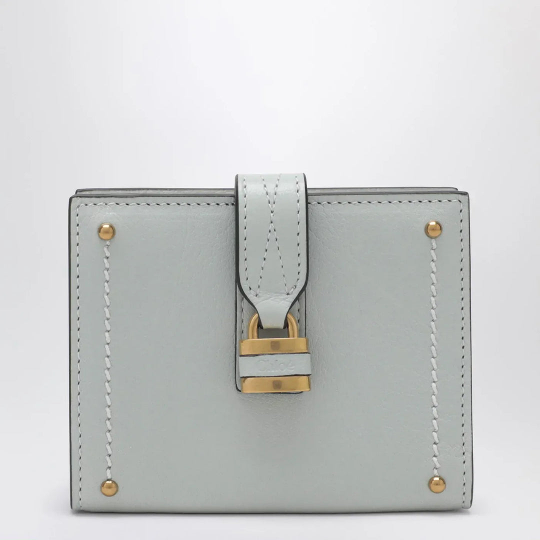 Chloé - Paddington square wallet in aqua blue leather Brand Apparel &amp; Accessories TU
