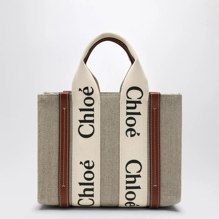 Chloé - Woody little bag in beige canvas Brand Apparel &amp; Accessories TU