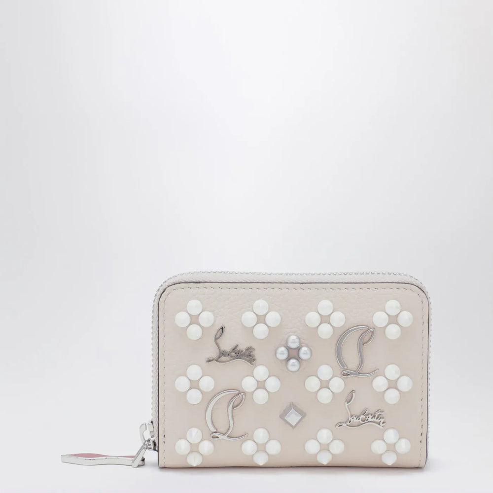 Christian Louboutin - Panettone coin purse in grained calfskin and spikes Brand Apparel & Accessories TU