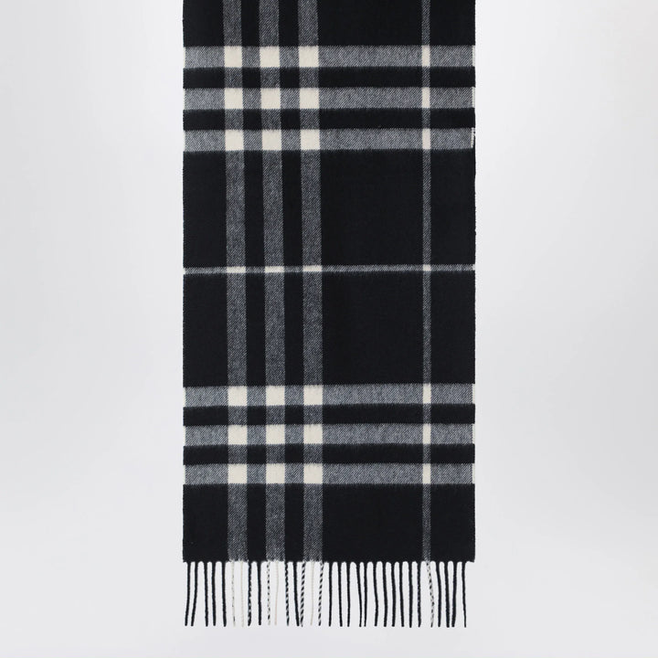 Burberry - Black Check cashmere scarf Brand Apparel &amp; Accessories > Clothing Accessories > Scarves &amp; Shawls TU