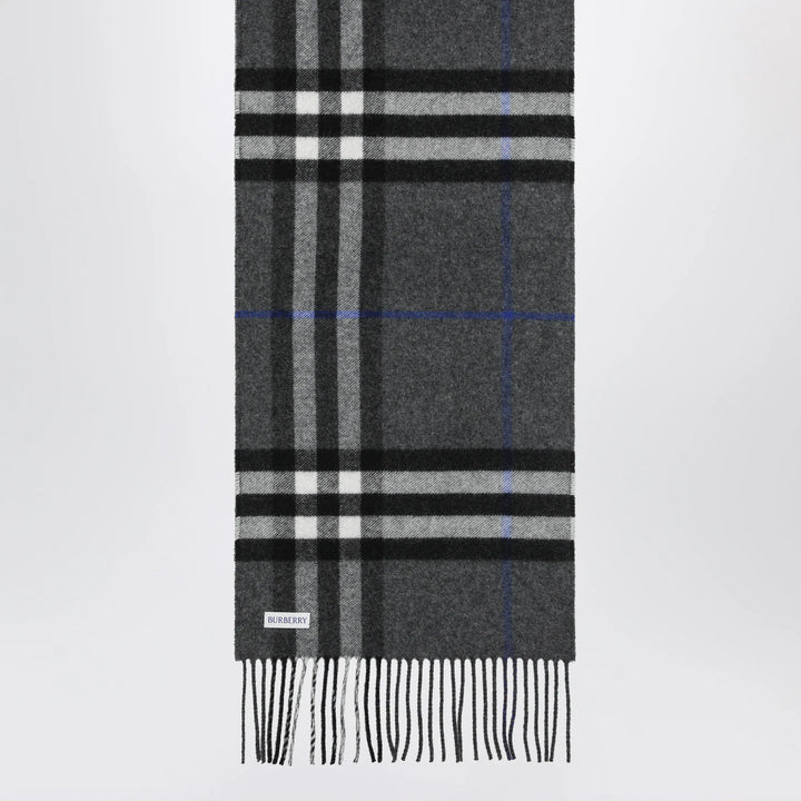 Burberry - Reversible check cashmere scarf in grey Brand Apparel &amp; Accessories > Clothing Accessories > Scarves &amp; Shawls TU