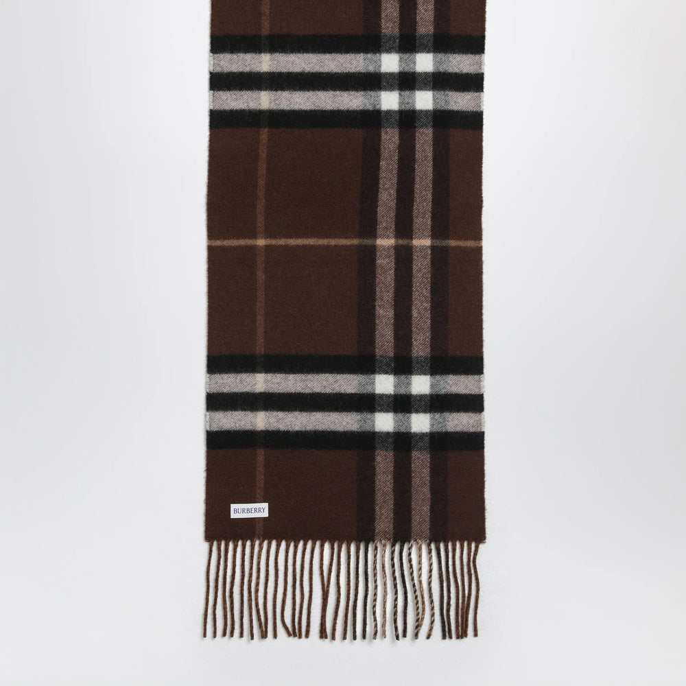 Burberry - Reversible Check cashmere scarf with EKD Brand Apparel & Accessories > Clothing Accessories > Scarves & Shawls TU