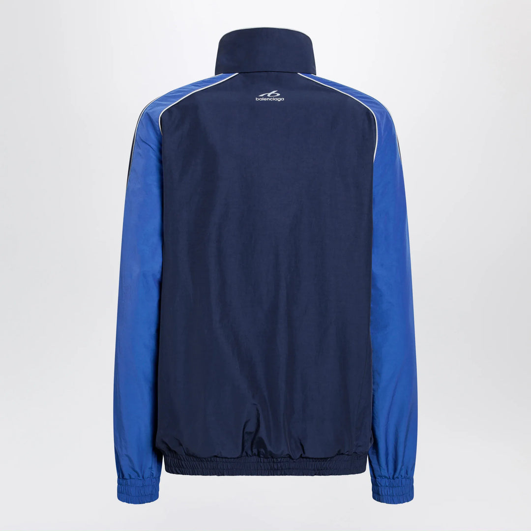 Balenciaga - Navy blue Techwear zip-up jacket in cotton blend Brand Apparel &amp; Accessories > Clothing > Outerwear > Coats &amp; Jackets XS