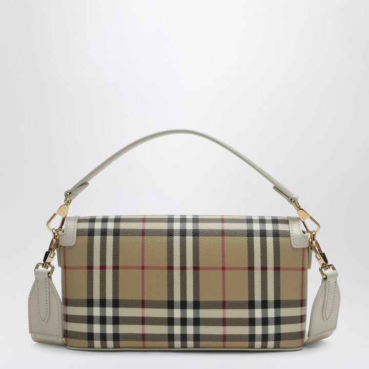 Burberry - Note small shoulder bag in coated cotton beige Brand Apparel &amp; Accessories > Clothing > Outerwear > Coats &amp; Jackets TU