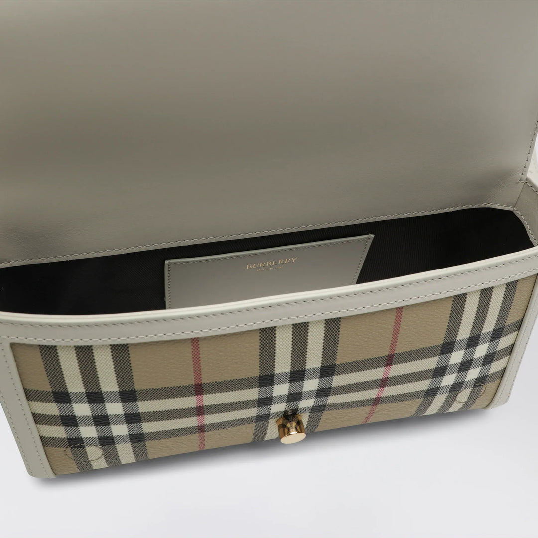 Burberry - Note small shoulder bag in coated cotton beige Brand Apparel &amp; Accessories > Clothing > Outerwear > Coats &amp; Jackets TU