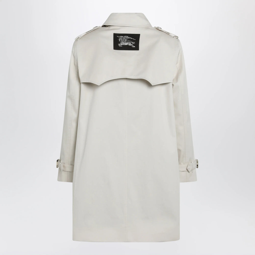 Burberry - Short Summerside trench coat in cotton gabardine beige Brand Apparel & Accessories > Clothing > Outerwear > Coats & Jackets 8 UK