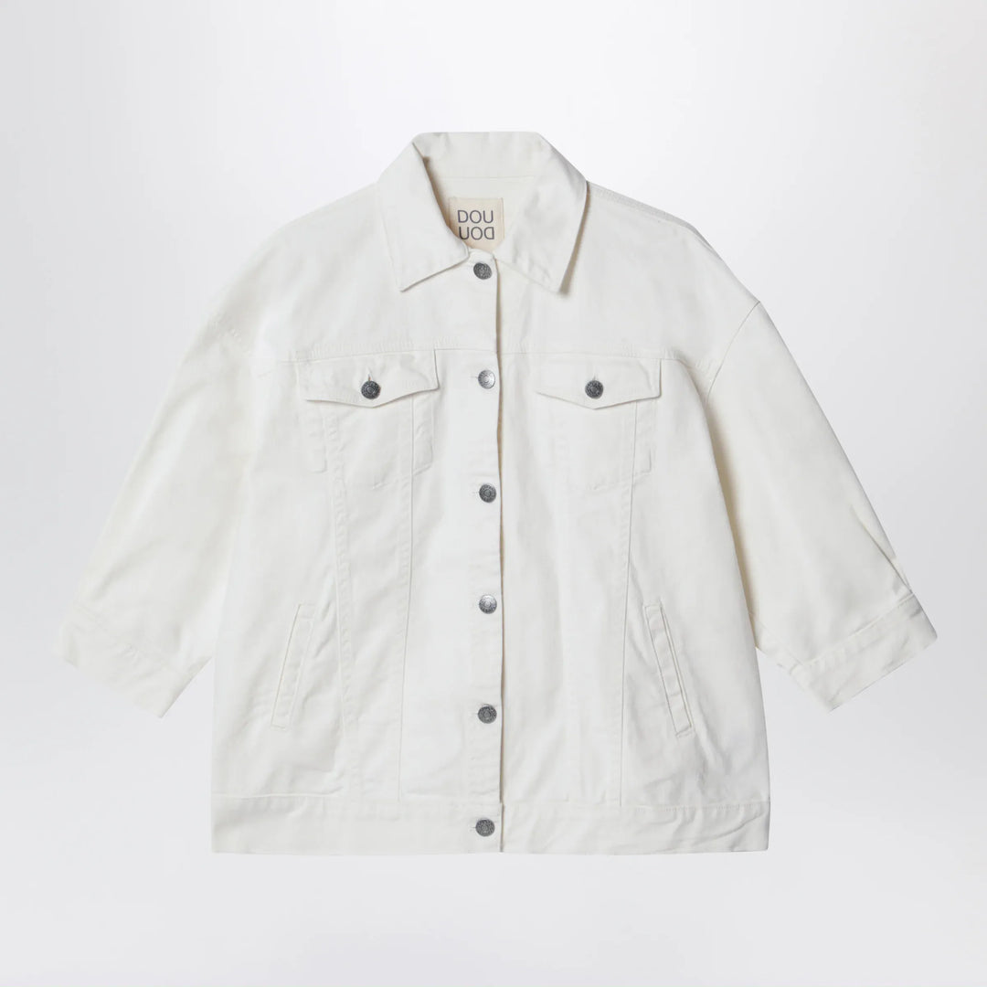 Douuod - Ivory denim jacket Brand Apparel &amp; Accessories > Clothing > Outerwear > Coats &amp; Jackets 10