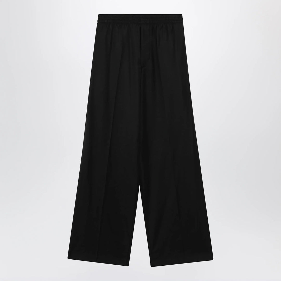 Balenciaga - Palazzo trousers with elastic waist in black wool Brand Apparel &amp; Accessories > Clothing > Pants 34  FR